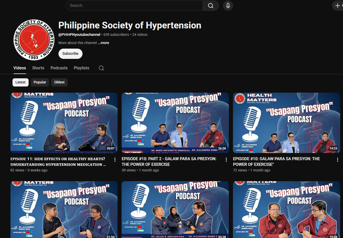 PSH YouTube Channel